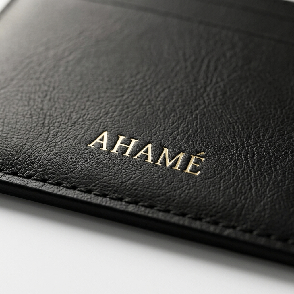AHAMÉ Card Holder – Midnight Black
