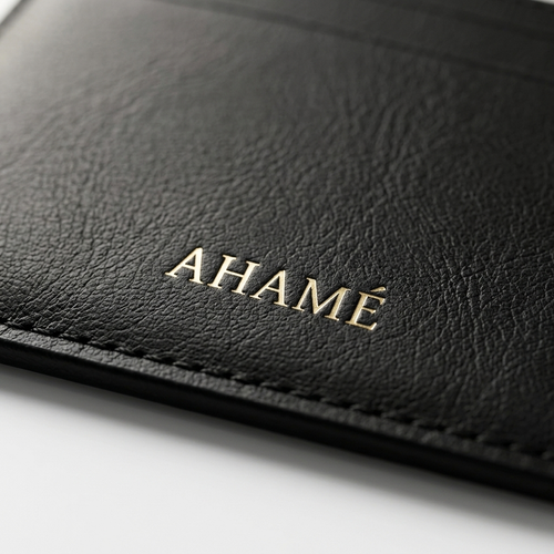AHAMÉ Card Holder – Midnight Black