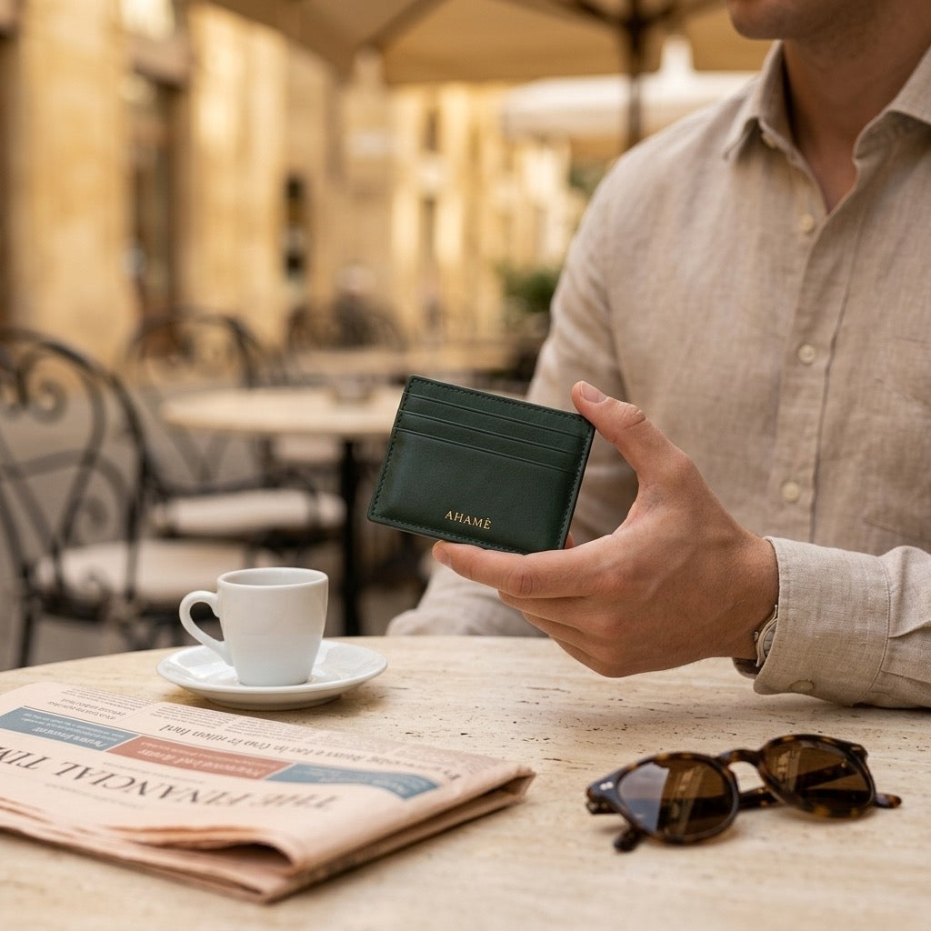 AHAMÉ Royale Card Holder – Forest Green